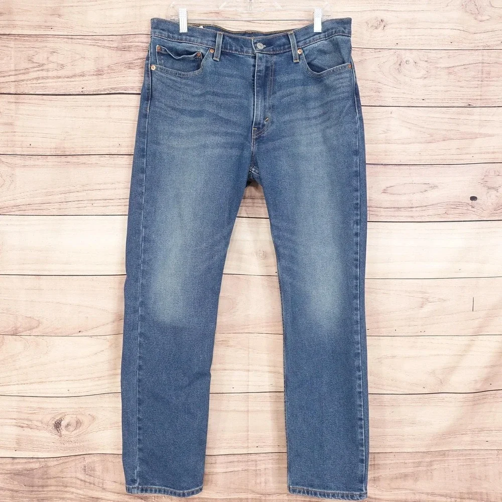Levis 511 Jeans Mens 36x30 Blue Medium Wash Slim Fit Stretch Denim Pants